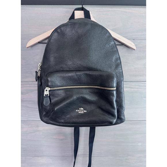 coach backpack f30550 CHARLIE LIGHT SADDLE, Light Saddle 1, NS, Modern Fashion Coach Charlie Medium Backpack Black